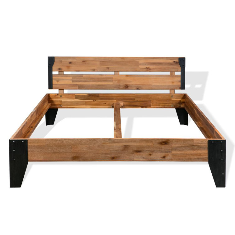 Union Rustic Massivholzbett Alvin | Wayfair.de